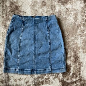 DONATED TOWARDS TORNADO RELIEF Free People stretchy denim skirt!